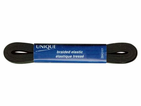 UNIQUE Braided Elastic 10mm x 2.1m - Black Online