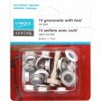 UNIQUE SEWING Grommets with Tool White - 8mm (¼ ) - 14 pcs on Sale