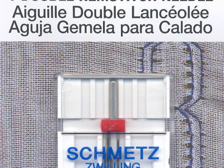 SCHMETZ hemstitch double needles - 100 16 carded 1 piece For Discount