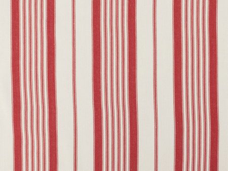 Home Decor Fabric - The Essentials - Stripe I Glasgow Red Online Hot Sale