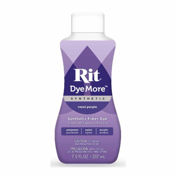 RIT DyeMore Liquid Dye for Synthetic Fibers - Royal Purple - 207 ml (7 oz) Hot on Sale