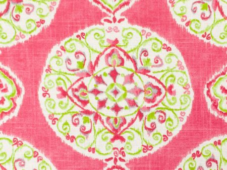 9 x 9 inch Fabric Swatch - Home Decor Fabric - Illinois - Mirage medallion Pink Discount