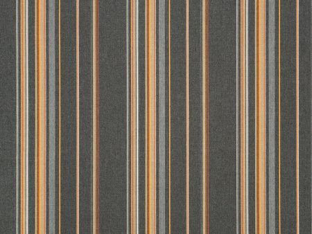 9 x 9 inch Home decor fabric Swatch - Sunbrella Furniture Stanton 58002-0000 Greystone (Stripe) Sale