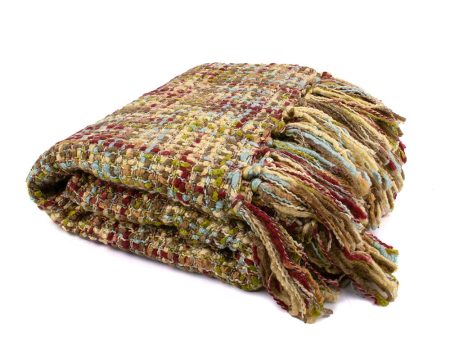 Decorative Knitted Throw - Beige - 47 x 63   For Discount