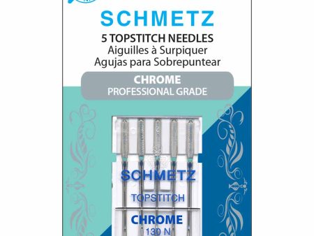 SCHMETZ #4093 Chrome Topstitch - 90 14 - 5 needles Online now