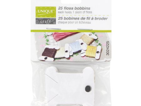 UNIQUE CRAFT Floss Bobbins-Cardboard - 25 pcs Cheap