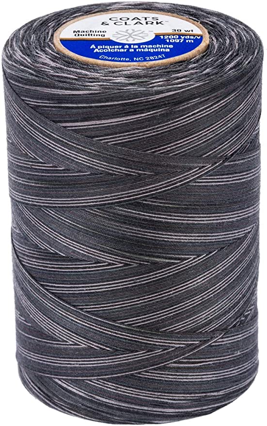 MULTICOLOUR-MACHINE QUILTING THREAD 1097M BLACK PINSTRIPES For Discount