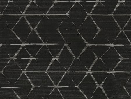 9 x 9 inch Home Decor fabric swatch - Crypton Unveil 9009 Black Tie For Discount