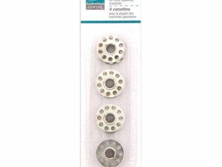 UNIQUE SEWING 10-Hole Metal Bobbins - Japanese Machine - 4pcs For Discount