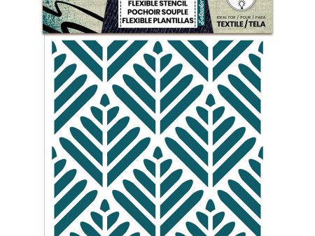 7A FLEXIBLE STENCIL 15X15 FOLIAGE For Discount