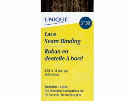 UNIQUE Lace Seam Bind 2.75mBrown 785 on Sale