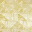 9 x 9 inch Home Decor Fabric Swatch - Home Decor Fabric - Glamour - Celest geo - Gold Online now