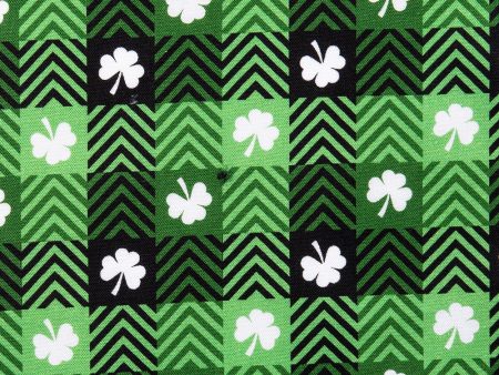 SAINT PATRICK Cotton print - Clover   Plaid - Green Fashion