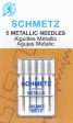 SCHMETZ metallic needles - 80 12 carded 5 pieces Cheap