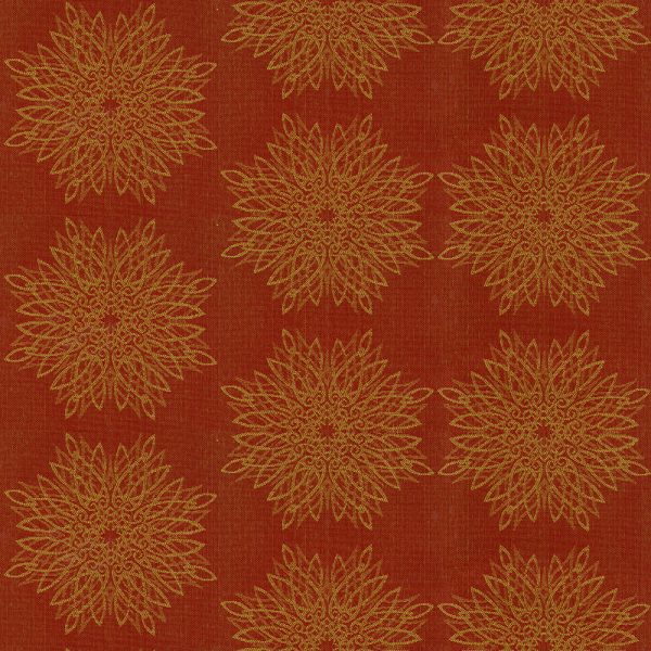 9 x 9 inch Home Decor fabric swatch - Crypton Continuous 44 Pumpkin Fashion