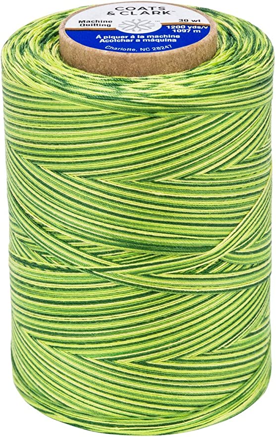 MULTICOLOUR-MACHINE QUILTING THREAD 1097M SPRING GREENS Cheap