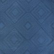 9 x 9 inch Home Decor Fabric Swatch - Home Decor Fabric - Global Chic - Samar I - Indigo Discount