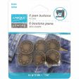 UNIQUE SEWING Jean Buttons No Sewing - Antique Brass - 6pcs. - 17mm (⅝ ) Online Hot Sale