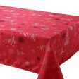 Tablecloth - Fancy Xmas Trees - Red - 70″ Round Hot on Sale