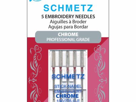 SCHMETZ #4045 Chrome Embroidery - 75 11 - 5 needles Online Sale