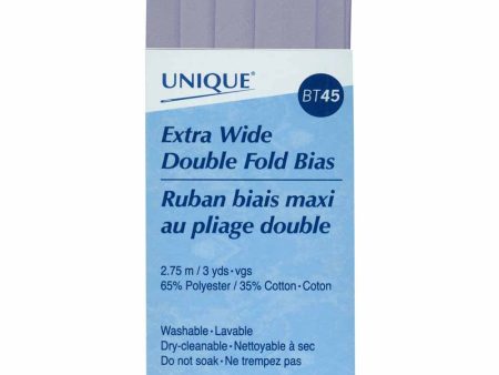 UNIQUE - Extra Wide Double Fold Bias Tape - 15mm x 2.75m - Stone Blue Online