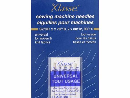 KLASSE´ Universal Sharps Needles Carded - Assort Sizes 2-70 10, 2-80 12, 1-90 14 - 5 count Cheap