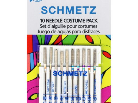 SCHMETZ #1851 Costume Needles Pack Carded - Assorted - 10 count Hot on Sale