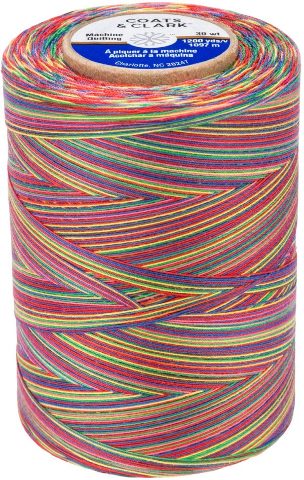 MULTICOLOUR-MACHINE QUILTING THREAD 1097M OVER THE RAINBOW Supply