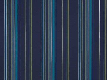 9 x 9 inch Home decor fabric Swatch - Sunbrella Furniture Stanton 58001-0000 Lagoon (Stripe) Online