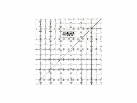 OLFA QR-6S - 6½  Square Frosted Acrylic Ruler Online Hot Sale