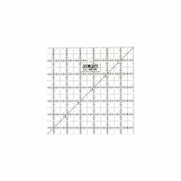 OLFA QR-6S - 6½  Square Frosted Acrylic Ruler Online Hot Sale