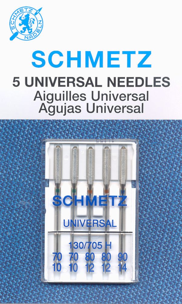 SCHMETZ universal needles - assorted 70-90 carded 5 pieces Online now