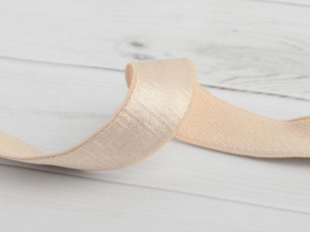 Satin Bra Strap Elastic - Beige Sale