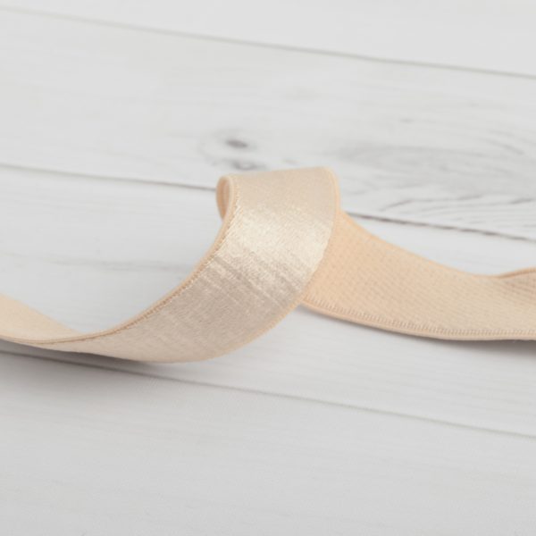 Satin Bra Strap Elastic - Beige Sale