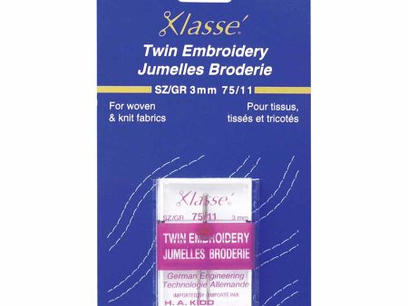 KLASSE´ Twin Needle Embroidery Carded - Size 75 11 - 3mm Discount