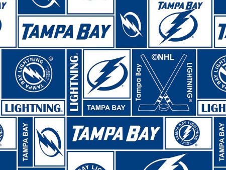 Tampa Bay Lightning - NHL Fleece Print - Patchwork Fashion