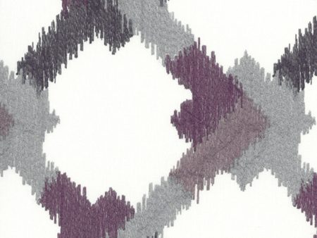 12 x 12 inch Home Decor Fabric Swatch - Signature Seduction C35 - mauve, grey Fashion