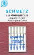 SCHMETZ leather needles - assorted carded 5 pieces on Sale