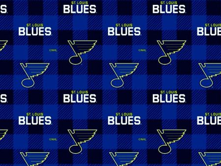 St. Louis Blues - NHL Fleece Print - Plaid Fashion