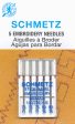 SCHMETZ embroidery needles - assorted carded 5 pieces Sale