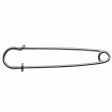 UNIQUE SEWING Kilt Pin Silver - 75mm (3 ) - 2pcs Fashion