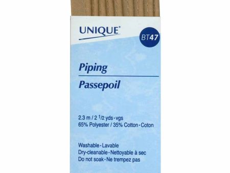 UNIQUE Cord Piping 2.3mTaupe 760 Online now