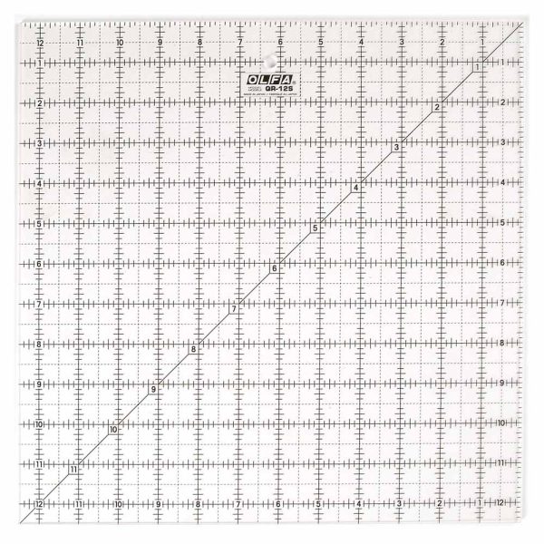 OLFA QR-12S - 12½  Square Frosted Acrylic Ruler Sale