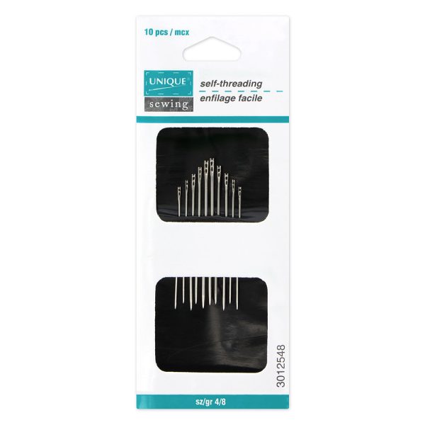 UNIQUE SEWING Self Thread Needles - sizes 4 8 - 10pcs For Discount