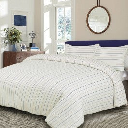 Josh - 3 pc Duvet cover - Blue Hot on Sale