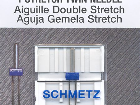 SCHMETZ stretch twin needles - 75 11 - 2.5mm carded 1 piece Hot on Sale