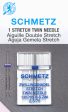 SCHMETZ stretch twin needles - 75 11 - 2.5mm carded 1 piece Hot on Sale