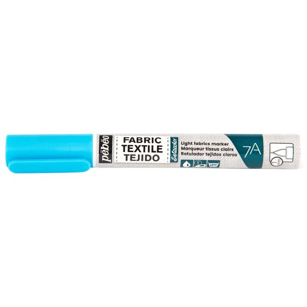 7A LIGHT FABRICS MARKER 1 MM FLUO Blue Supply