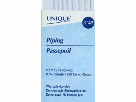 UNIQUE Corded Piping 3.2mm x 2.3m - Light Blue For Discount