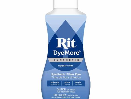 RIT DyeMore Liquid Dye for Synthetic Fibers - Sapphire Blue - 207 ml (7 oz) Sale